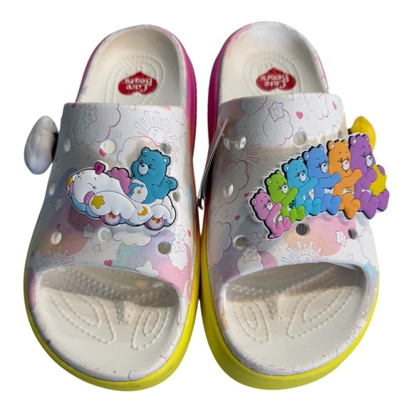 NWT Crocs Care Bears Stomp Slide Size 9 - Picture 1 of 6